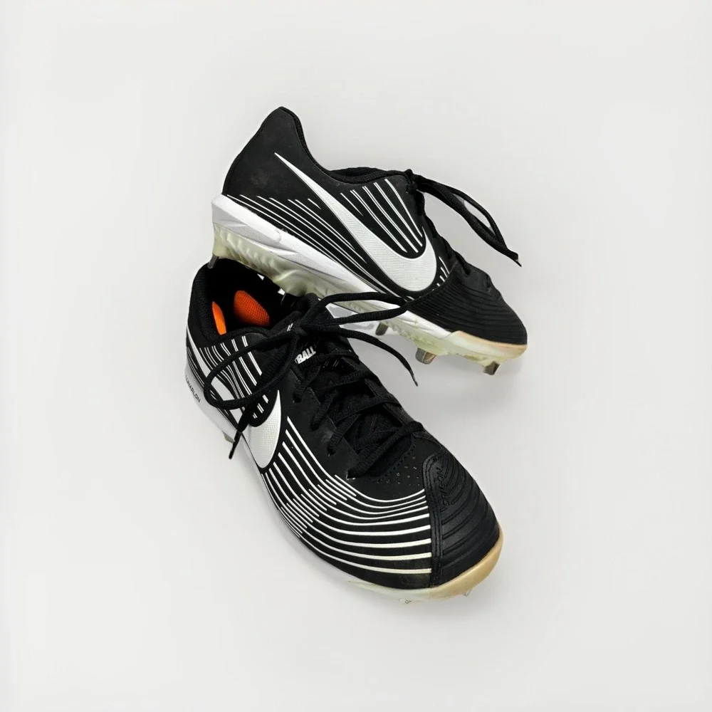 Nike Hyperdiamond 3 Pro Softball Cleats Womens 9 Black White CD0110-002 Metal